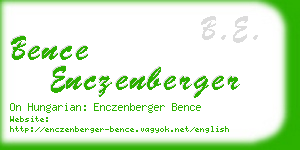 bence enczenberger business card